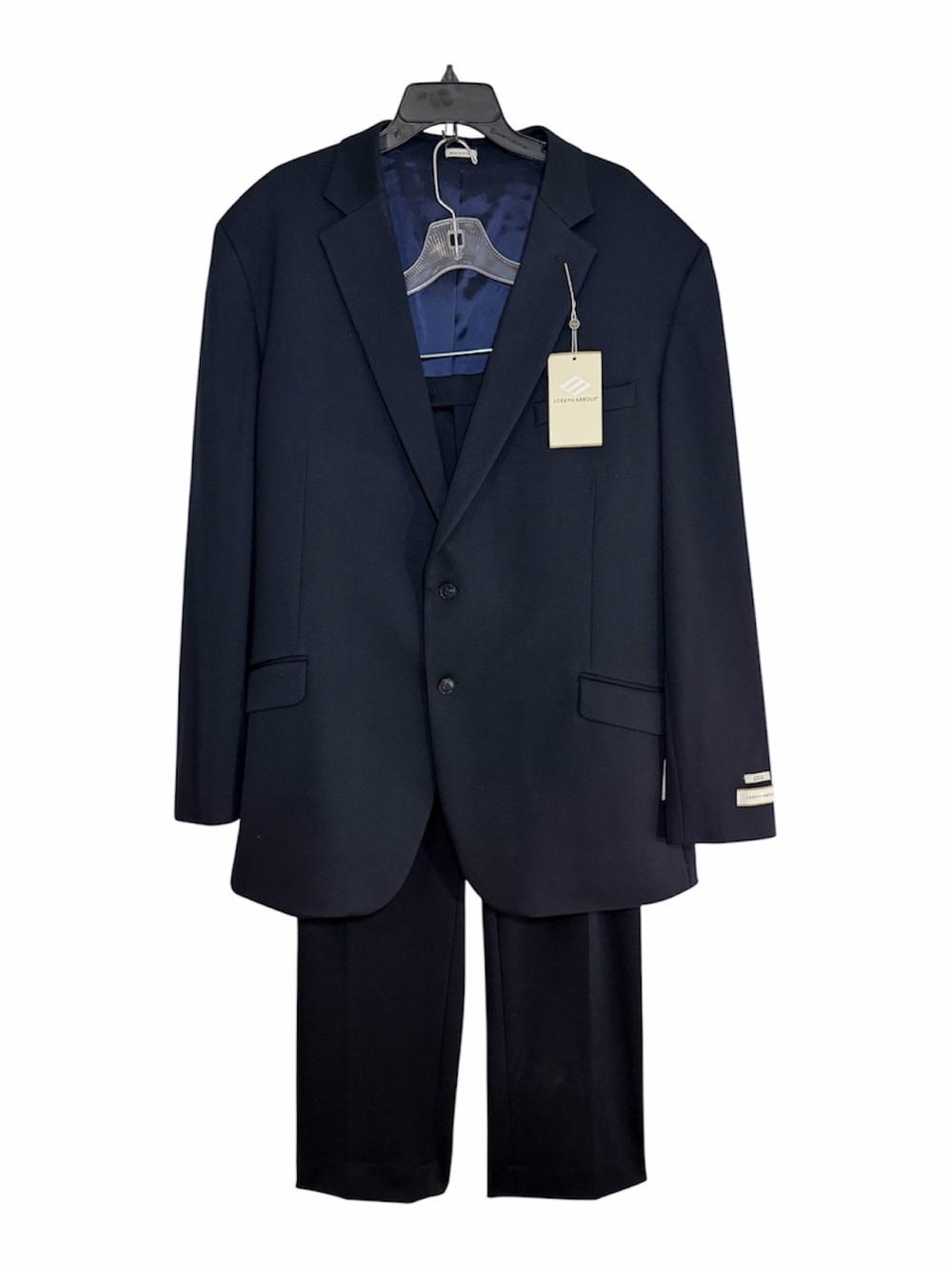 NWT Joseph Abboud Midnight Navy Suit Jacket 52L Pants 46x33 Stretch Modern